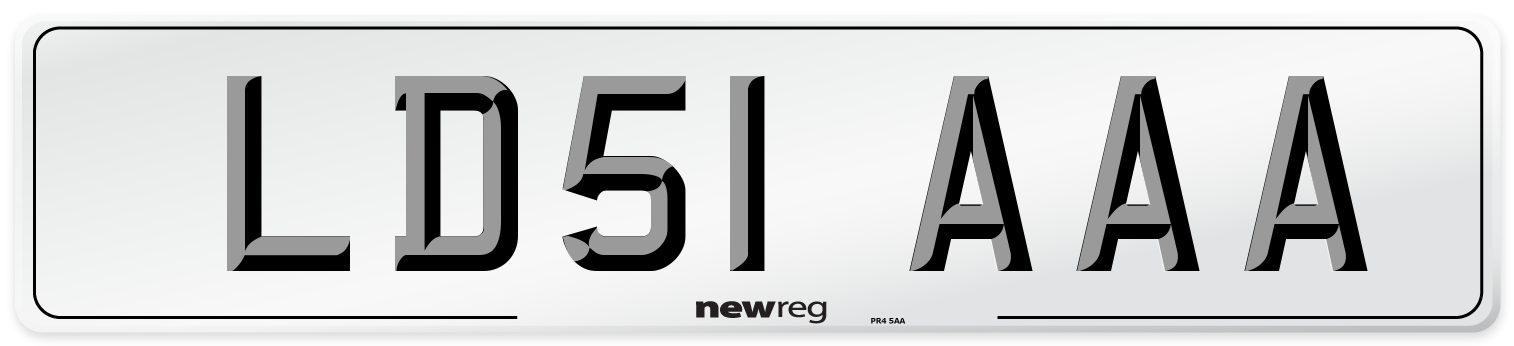 LD51 AAA Number Plate from New Reg